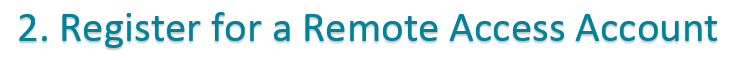 Step2 register remote access step2 register remote access