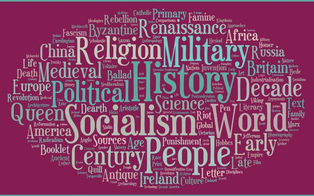 History related word cloud