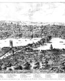 Wyngaerde's 1543 Panorama of London, engraving by Nathaniel Whittock.