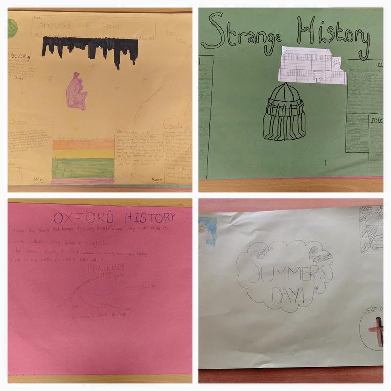 Presentation posters created by Cheney School students