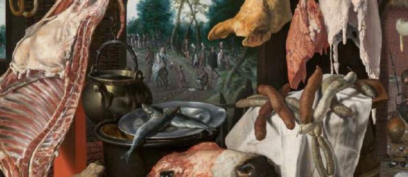 Pieter Aertsen’s “Butcher’s Stall with the Flight into Egypt”