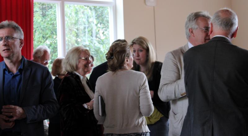 Crowd of people who attended the launch