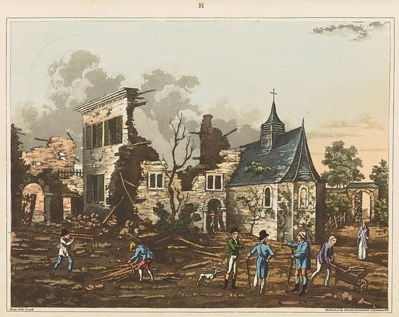18 June 1815 – Waterloo – Napoléonic destructions at Hougoumont