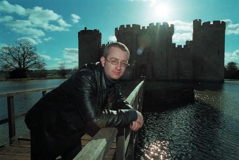 Dr Marc Morris at Bodiam Castle Dr Marc Morris at Bodiam Castle