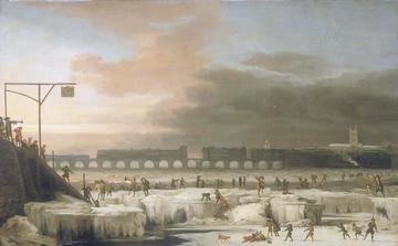 The Frozen Thames, Abraham Hondius