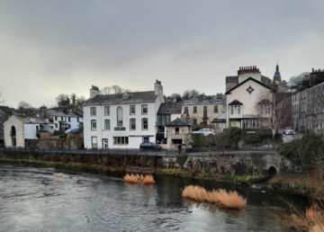 View across a river in Cumbria