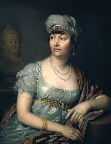 germaine de stael by vladimir borovikovsky