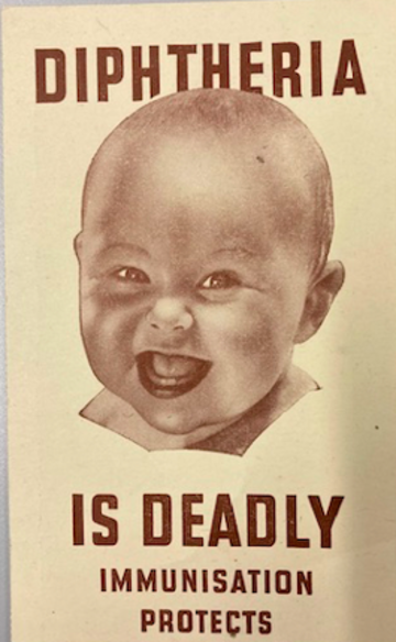 Wartime poster for immunisation