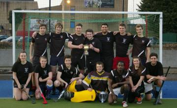 Jack Barber with his hockey team