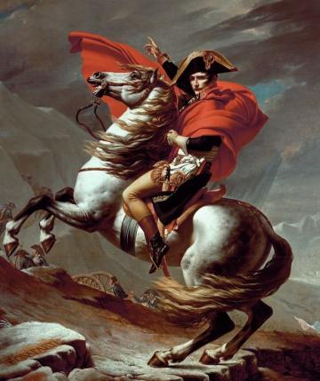 Napoleon Crossing the Alps (Jacques-Louis David, 1801)