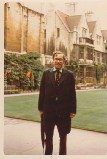 Nick Ilett at Brasenose, Oxford in 1974 Nick Ilett at Brasenose, Oxford in 1974