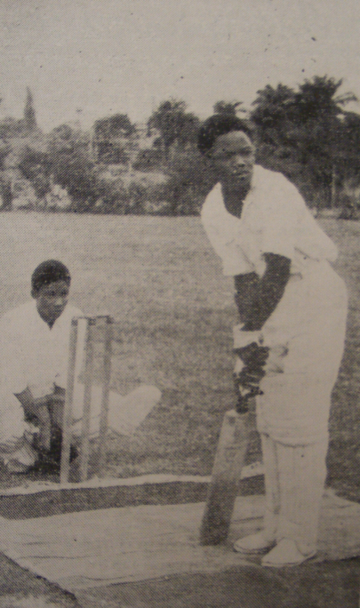 Nigerian students playing cricket at the university in 1948.