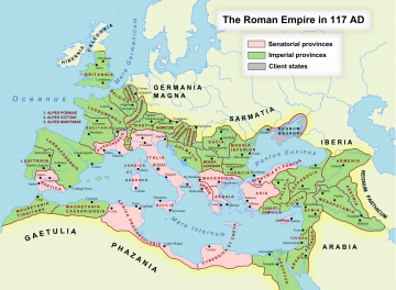 The Roman Empire, 117 AD