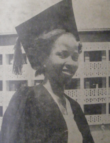 A student at the new university in 1952