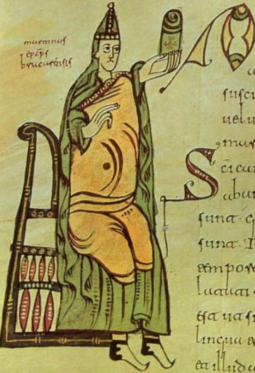 The bishop Martin of Braga, as depicted in the tenth century Codex Albeldensis The bishop Martin of Braga, as depicted in the tenth century Codex Albeldensis