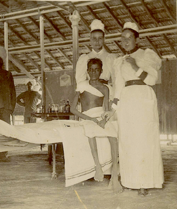Arthur Road Hospital, the only case of Black Plague which recovered, 1896