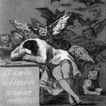 Francisco de Goya- The Sleep of Reason Produces Monsters Francisco de Goya- The Sleep of Reason Produces Monsters