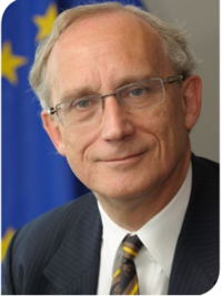 Nick Ilett's official photograph as acting Director General of the European Anti Fraud Office, European Commission, in 2010