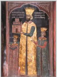Donor portraits and inscriptions Monastery of Docheiariou, Mt Athos