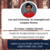 cd event decolonalisation and law