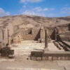 'The church of Apa Kollouthos at his shrine in Antinoopolis, photograph from Peter Grossmann 2014, ‘Antinoopolis the area of St. Colluthos in the north necropolis’, page 284.'    