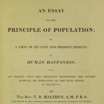Cover of Principle of Population by Thomas Malthus
