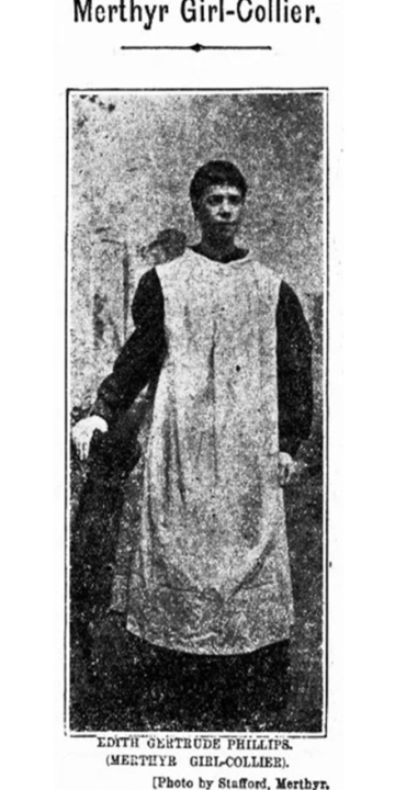 Figure 2 : “Merthyr Girl-Collier." Evening Express (Cardiff), 4th November 1901, p. 4.