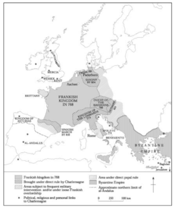 Figure 3. Map of Anglo-Frankish connections. 