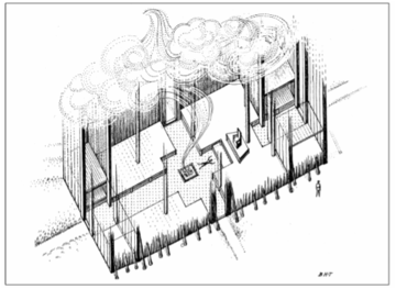 Figure 4. Interpretive image of building A2 at Yeavering.
