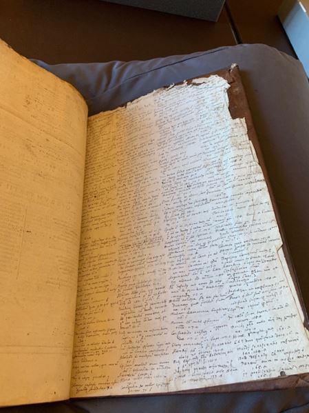 Written notes of a religious martyr