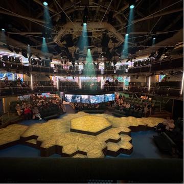 Figure 5: The Royal Exchange Theatre stage, 2025. Photograph taken by the author.