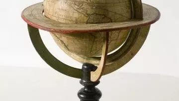An antique globe
