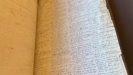 Written notes of a religious martyr
