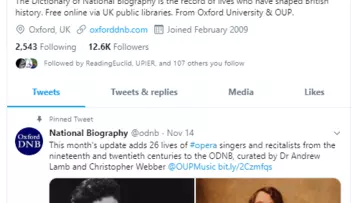 Oxford DNB webpage