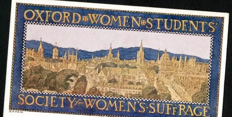 A banner used by the oxford women students society